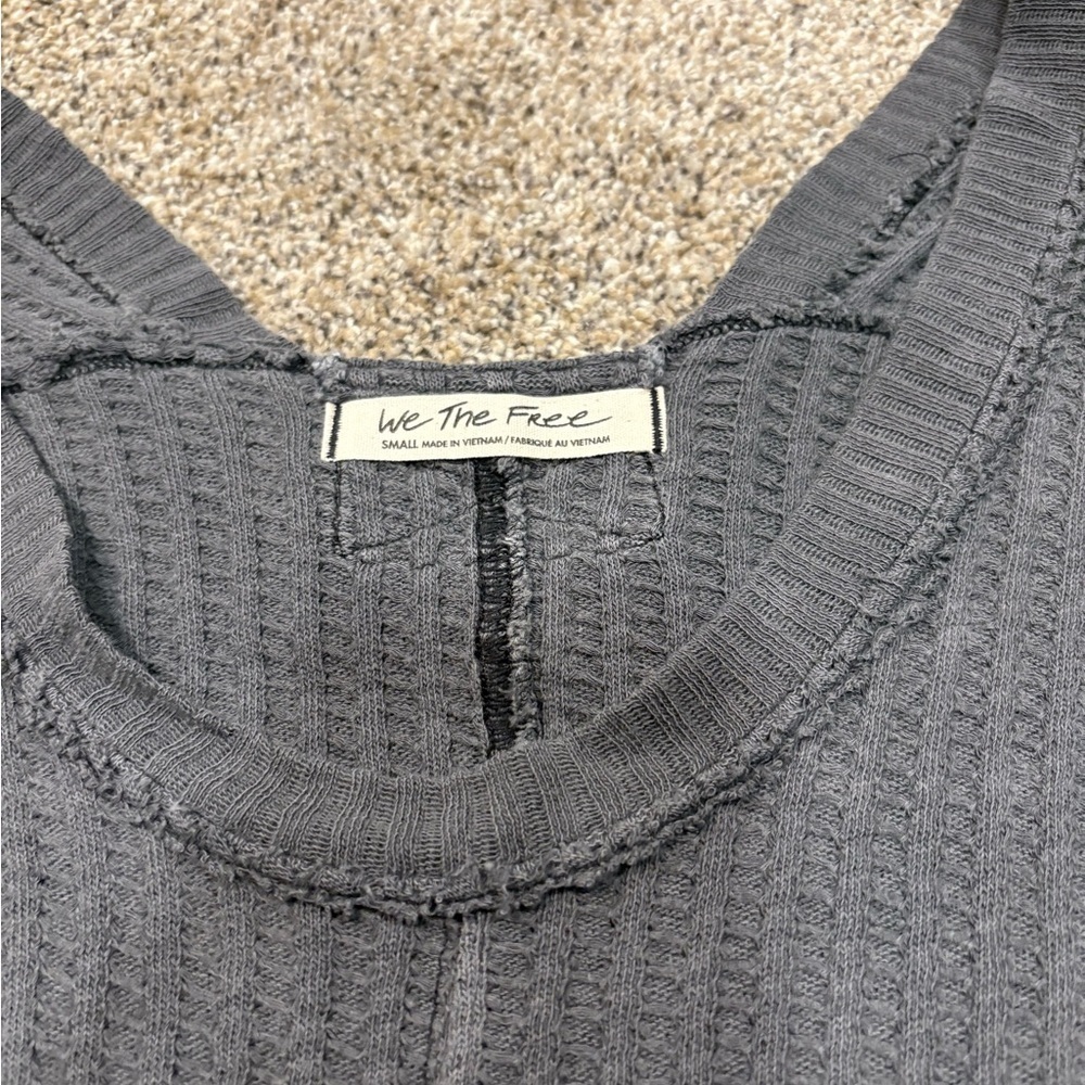 Free People New Magic Thermal Sweater gray small - Picture 4 of 4